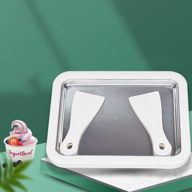 Ice Cream Maker Yogurt Frozen Pan Mini Fried Yogurts Machine Rolled Homemade DIY